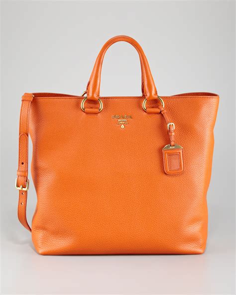 orange prada tote|prada purse orange.